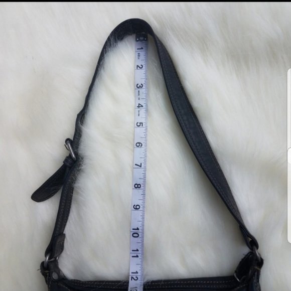 Fossil black leather shoulder bag - Picture 4 of 6